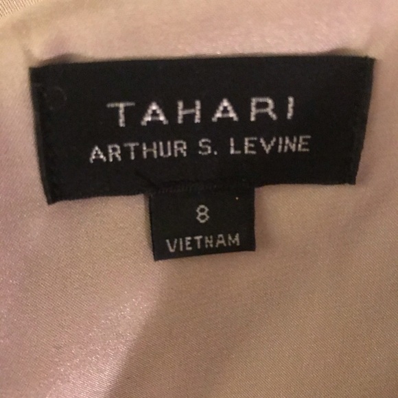 Taupe satin dress by Tahari - Picture 4 of 4